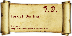 Tordai Dorina névjegykártya